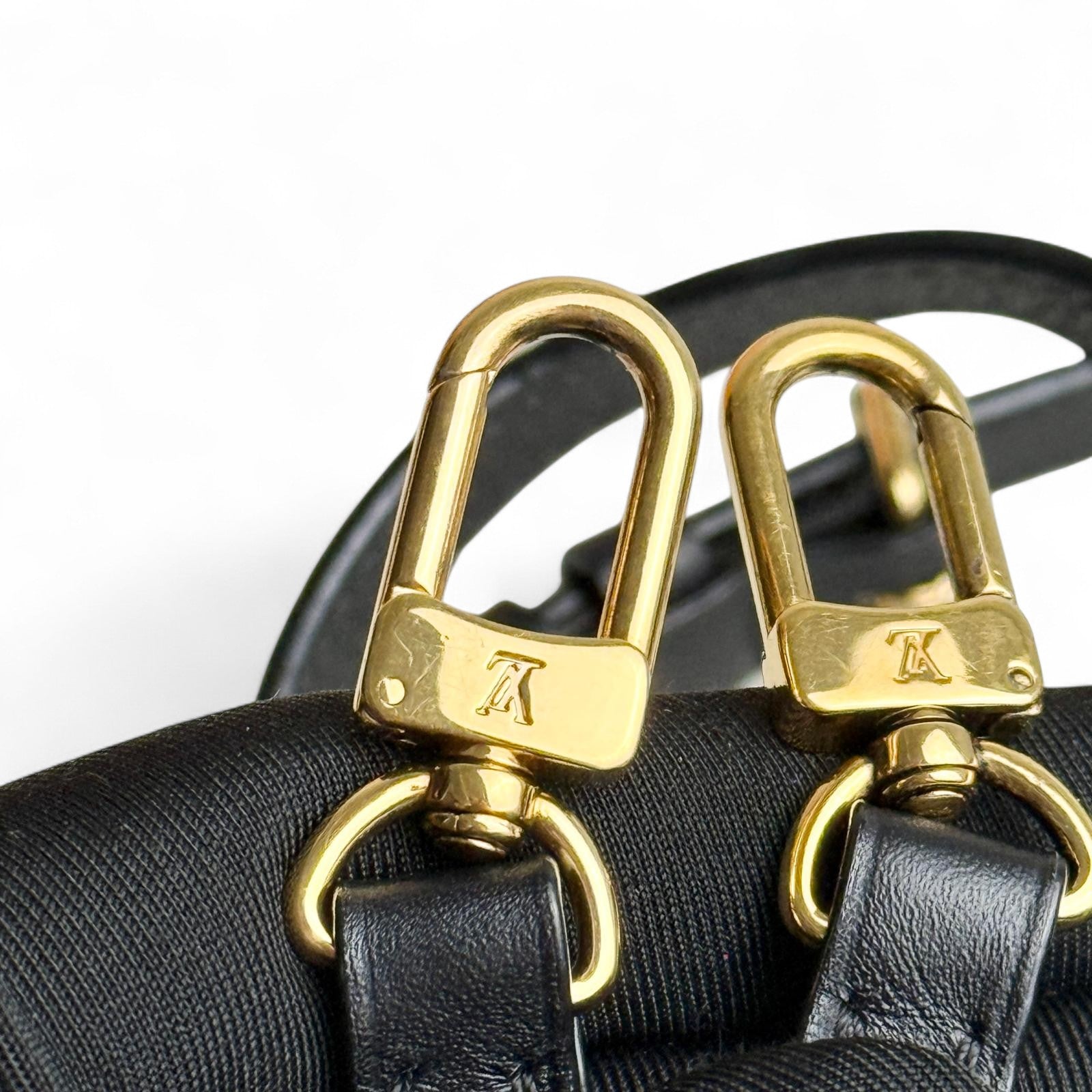 LV Petite Malle Pink Epi and Noir Leather, Gold-tone Hardware