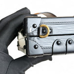 将图片加载到图库查看器，LV Petite Malle Pink Epi and Noir Leather, Gold-tone Hardware
