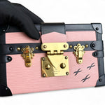 将图片加载到图库查看器，LV Petite Malle Pink Epi and Noir Leather, Gold-tone Hardware
