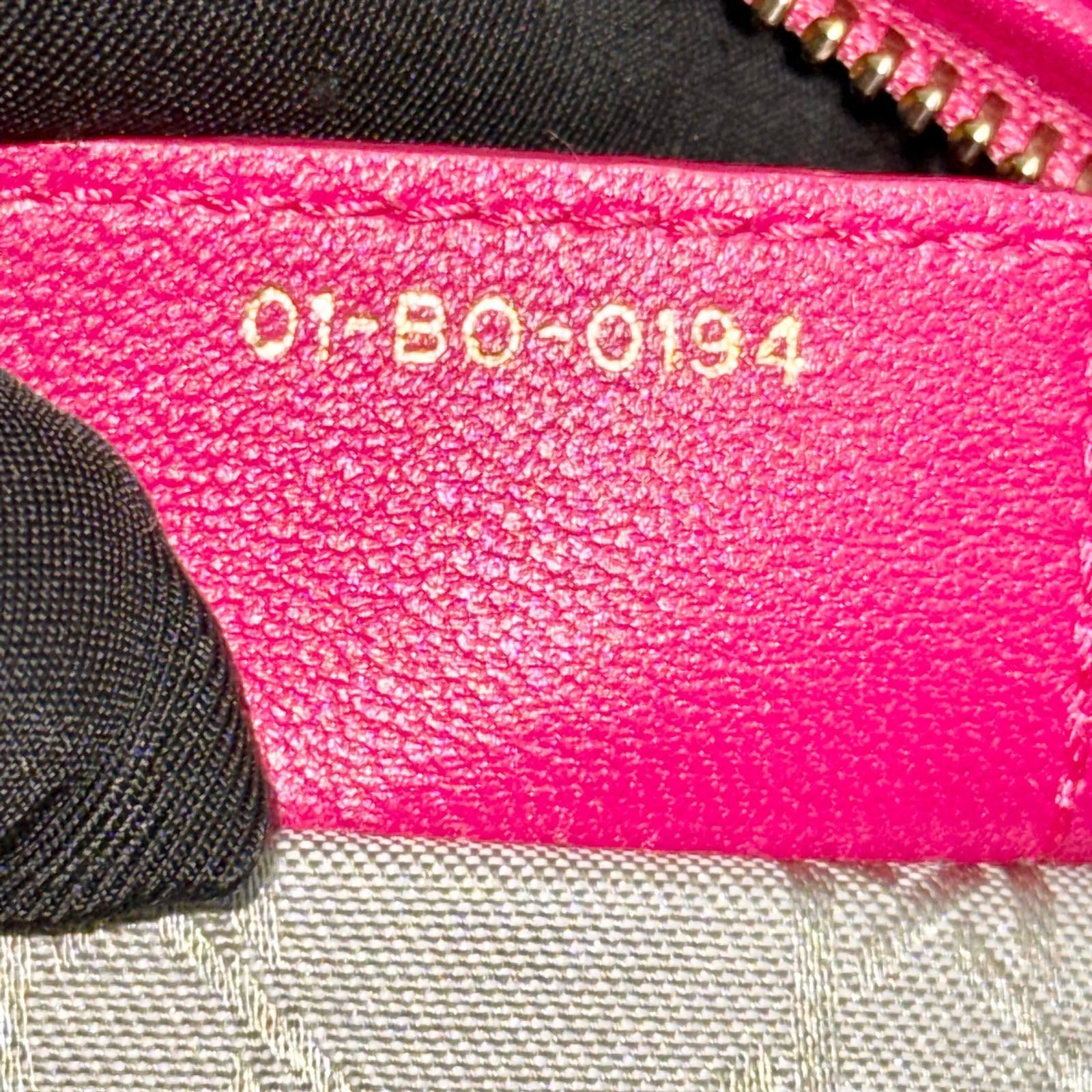 Christian Dior Lady Dior Medium – Fuchsia Pink Lambskin, Gold-tone Hardware