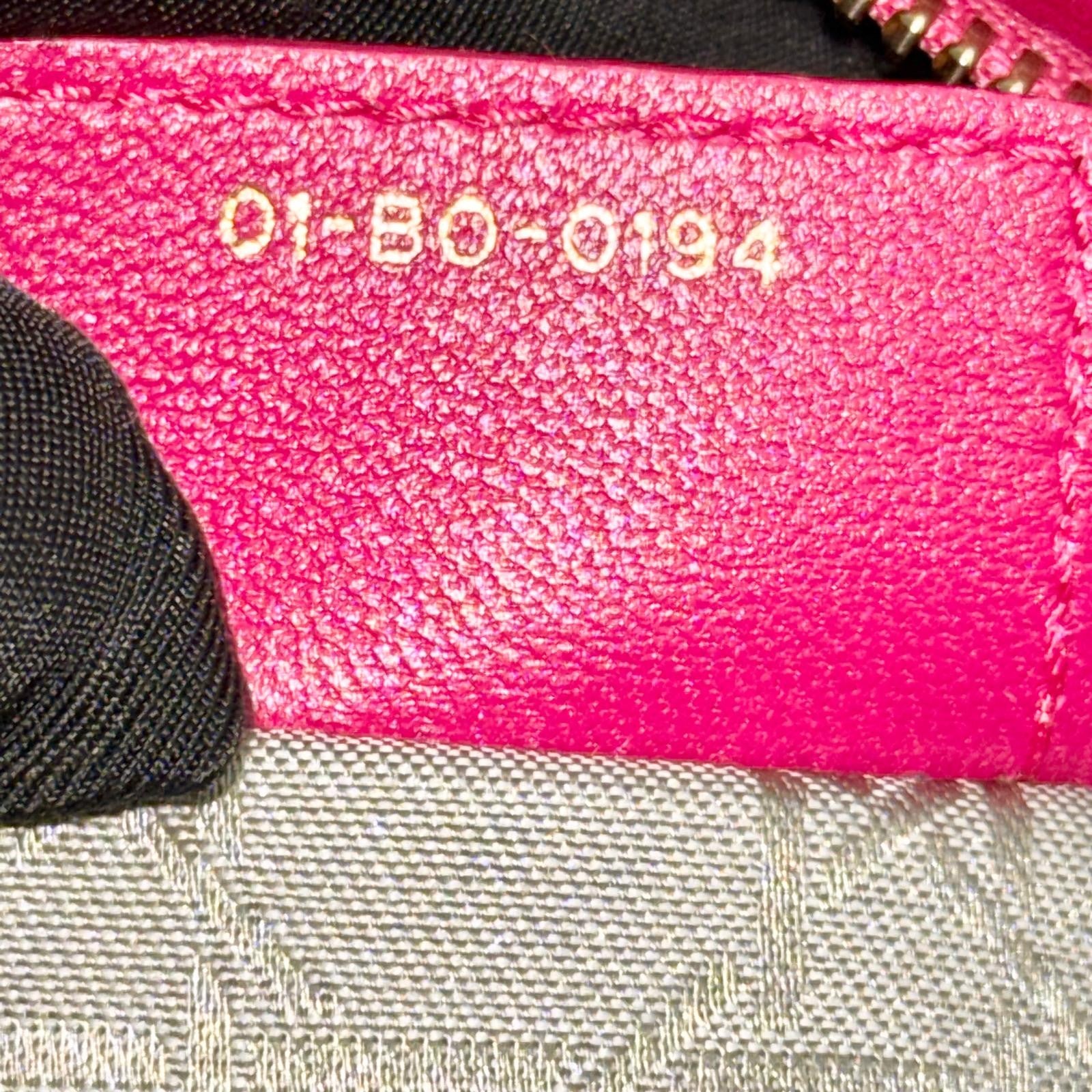 Christian Dior Lady Dior Medium – Fuchsia Pink Lambskin, Gold-tone Hardware