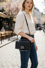 Charger l'image dans la galerie, Chanel Leboy Old Medium – Black Caviar, Ruthenium Hardware
