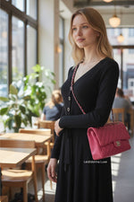 Load image into Gallery viewer, Chanel Timeless Classic Medium M/L Rose Pink Caviar Gold-tone Hardware
