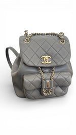 Load image into Gallery viewer, Chanel Mini Duma Backpack – Dove Grey Lambskin Gold-tone Hardware
