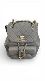 Load image into Gallery viewer, Chanel Mini Duma Backpack – Dove Grey Lambskin Gold-tone Hardware
