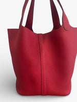 Load image into Gallery viewer, Hermès Picotin Lock 22 Rouge Clemence Leather Palladium Hardware

