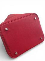 Load image into Gallery viewer, Hermès Picotin Lock 22 Rouge Clemence Leather Palladium Hardware
