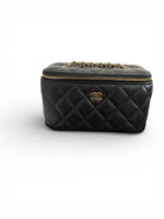 Load image into Gallery viewer, Chanel Classic Vanity Bag Mini – Black Lambskin, Gold-Tone Hardware
