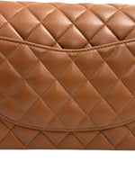 将图片加载到图库查看器，Close-up of a brown quilted handbag
