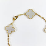 将图片加载到图库查看器，Van Cleef and Arpels Vintage Alhambra 5 Motifs Bracelet - Vca
