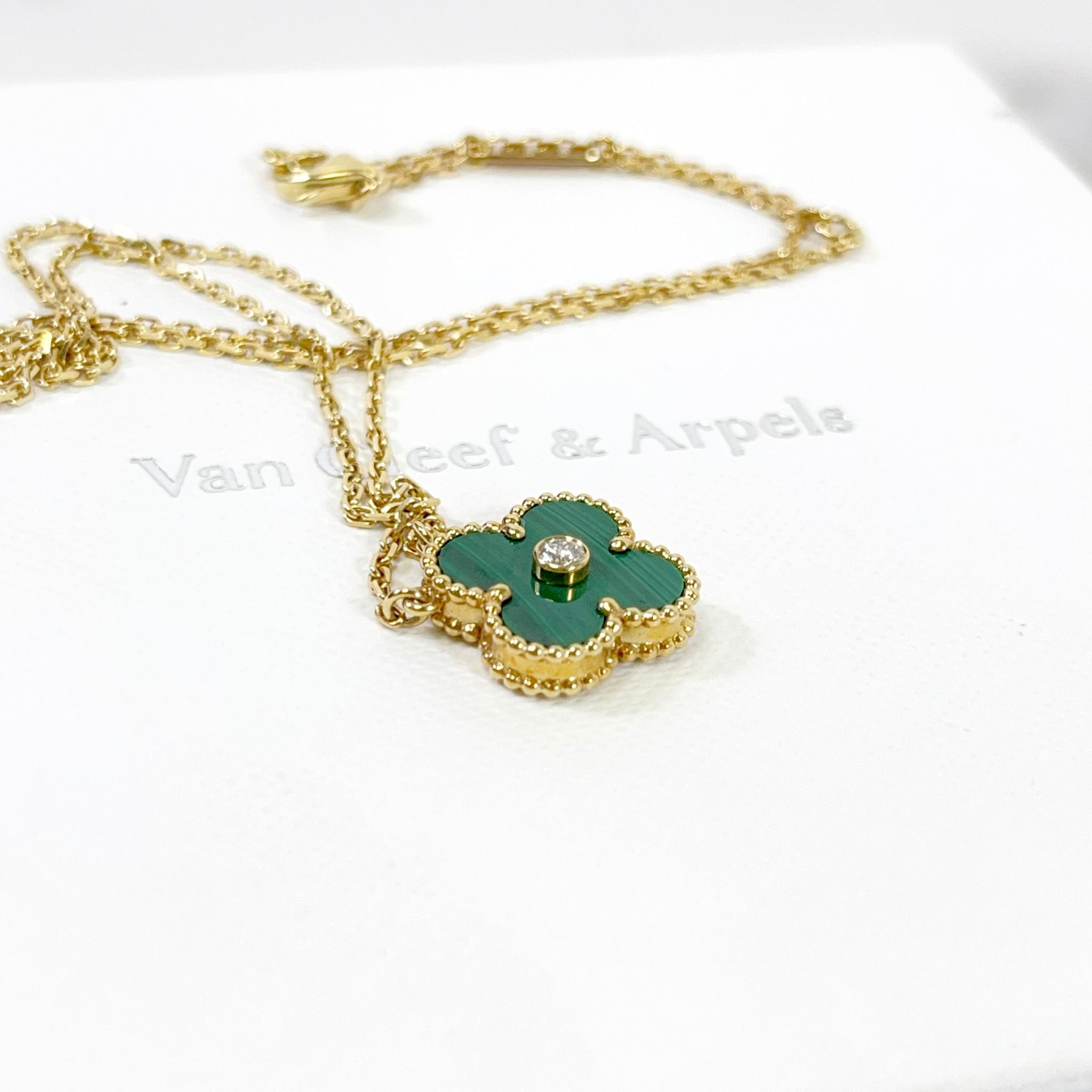 Van Cleef and Arpels Vintage Alhambra 1 Motif Holiday Pendant and Necklace - Vca