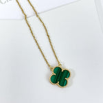 Load image into Gallery viewer, Van Cleef and Arpels Vintage Alhambra 1 Motif Pendant and Necklace - Vca
