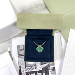 Load image into Gallery viewer, Van Cleef and Arpels Vintage Alhambra 1 Motif Pendant and Necklace - Vca
