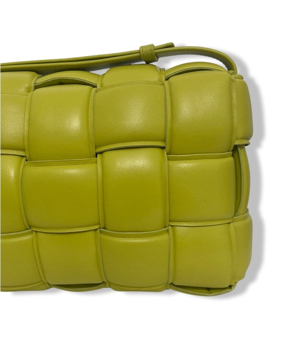 Bottega Veneta Padded Cassette Bag, Kiwi Supple Lambskin, Gold-tone Hardware