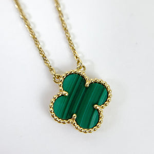 Van Cleef and Arpels Vintage Alhambra 1 Motif Pendant and Necklace - Vca