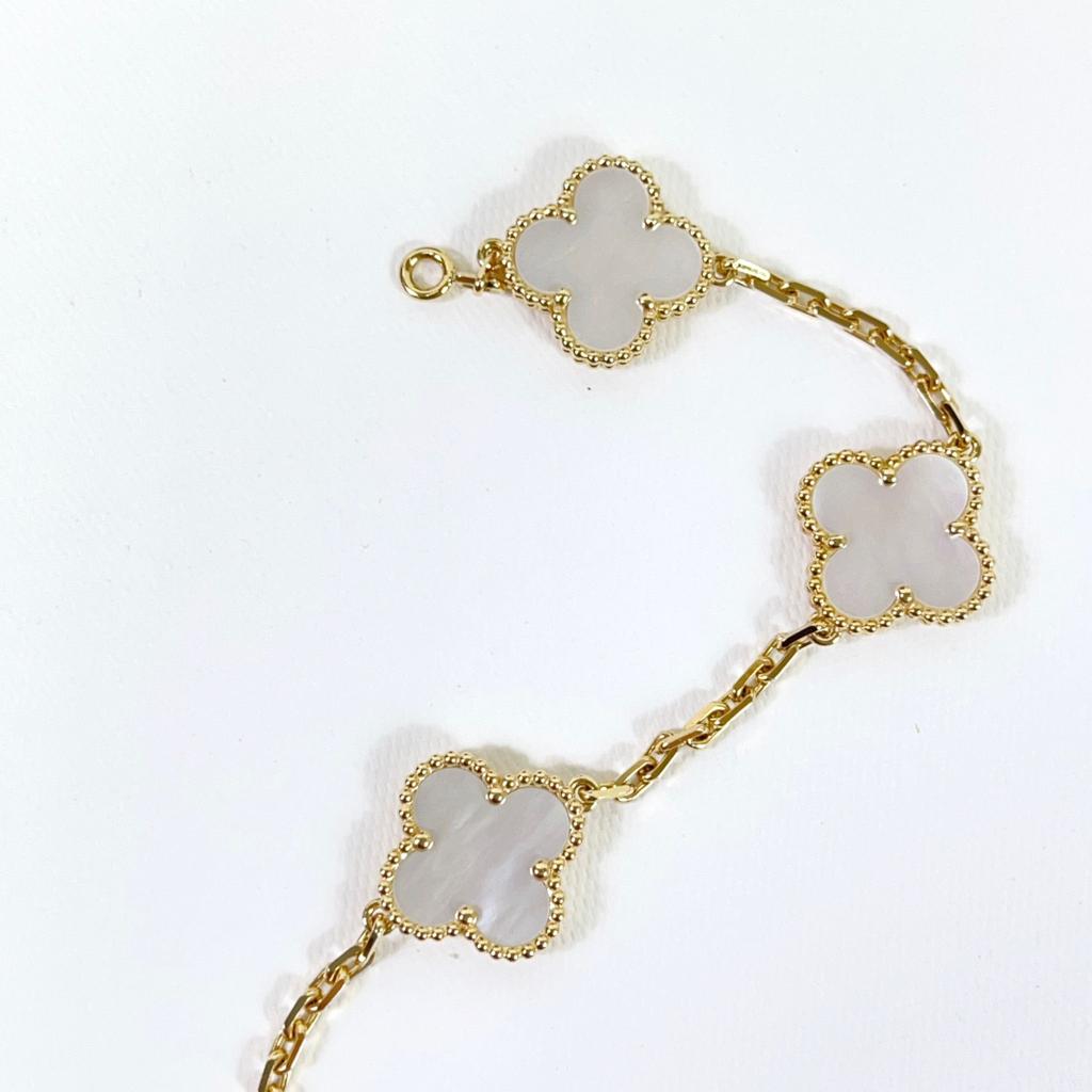 Van Cleef and Arpels Vintage Alhambra 5 Motifs Bracelet - Vca