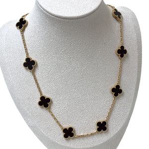 Van Cleef and Arpels Vintage Alhambra 10 Motifs Necklace