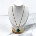 Charger l&#39;image dans la galerie, Van Cleef and Arpels Vintage Alhambra 1 Motif Necklace - Vca
