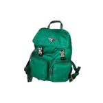 Charger l&#39;image dans la galerie, Prada Tessuto Nylon Double Pocket Backpack Green
