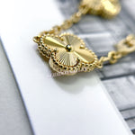 Charger l&#39;image dans la galerie, Van Cleef and Arpels Vintage Alhambra 10 Motifs Guilloche Necklace- Vca
