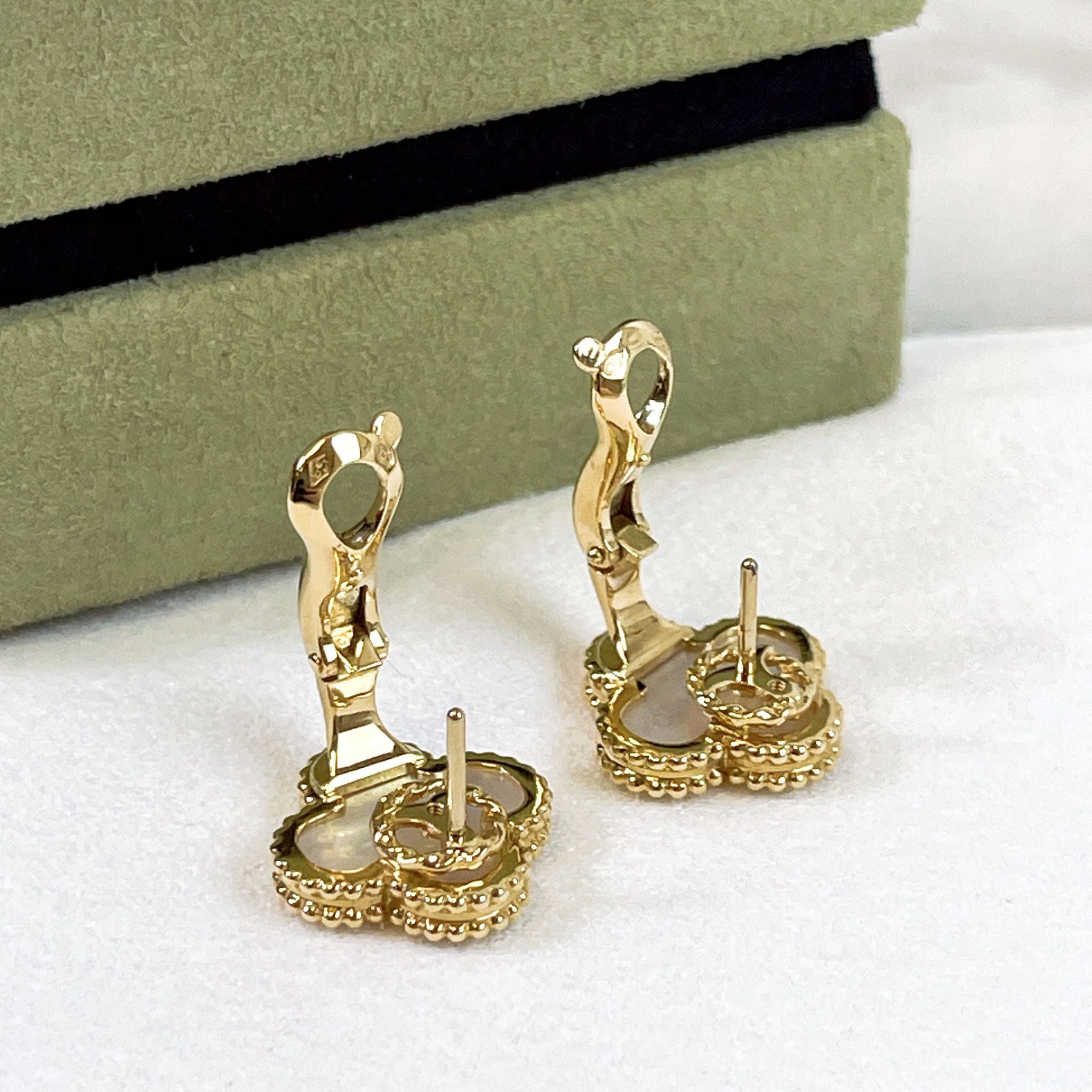 Van Cleef and Arpels Vintage Alhambra Earrings VCA