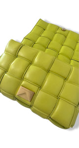 Bottega Veneta Padded Cassette Bag, Kiwi Supple Lambskin, Gold-tone Hardware