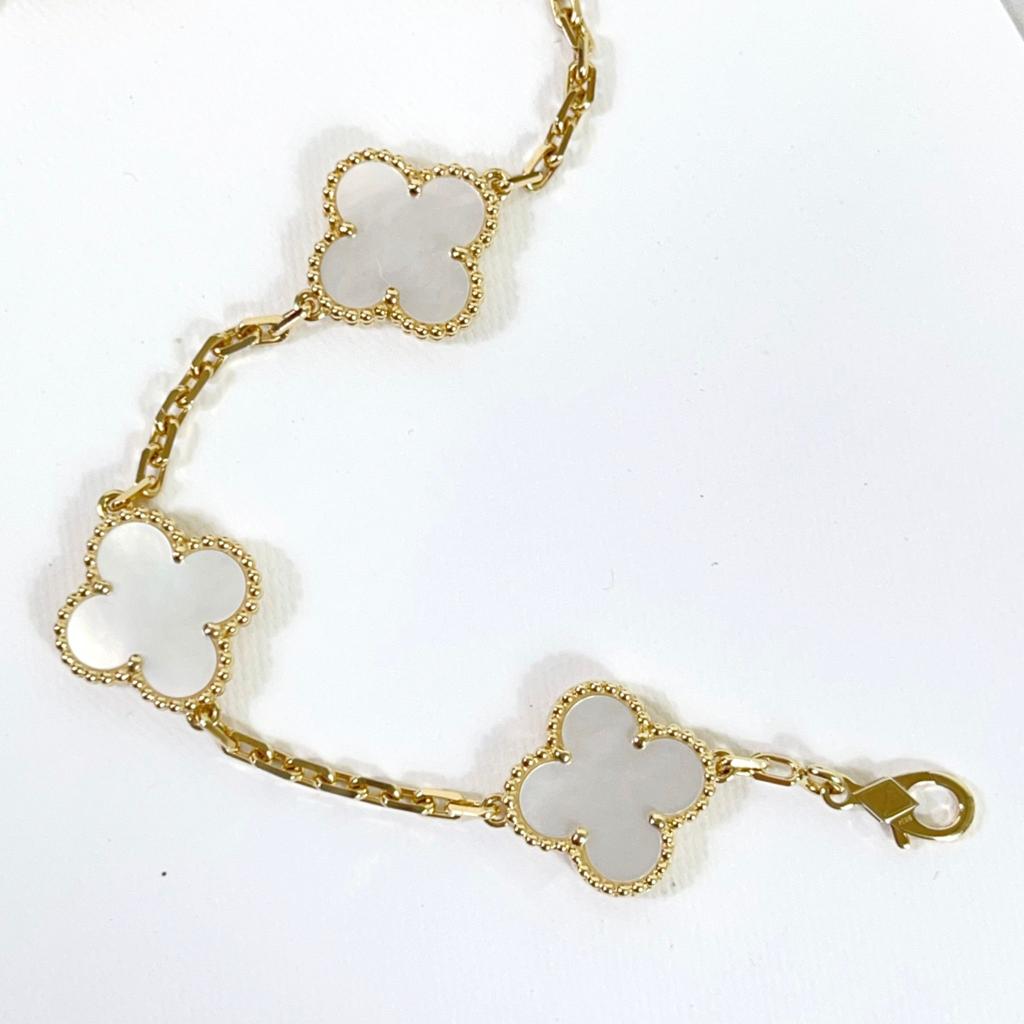 Van Cleef and Arpels Vintage Alhambra 5 Motifs Bracelet - Vca