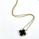 Load image into Gallery viewer, Van Cleef and Arpels Vintage Alhambra 1 Motif Pendant and Necklace - Vca
