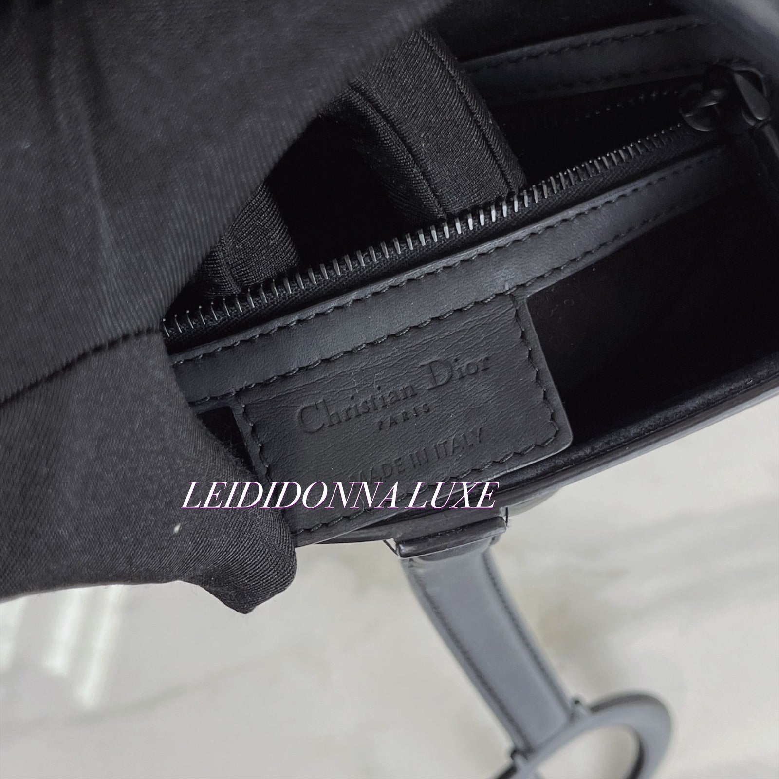 Dior Saddle Medium Black