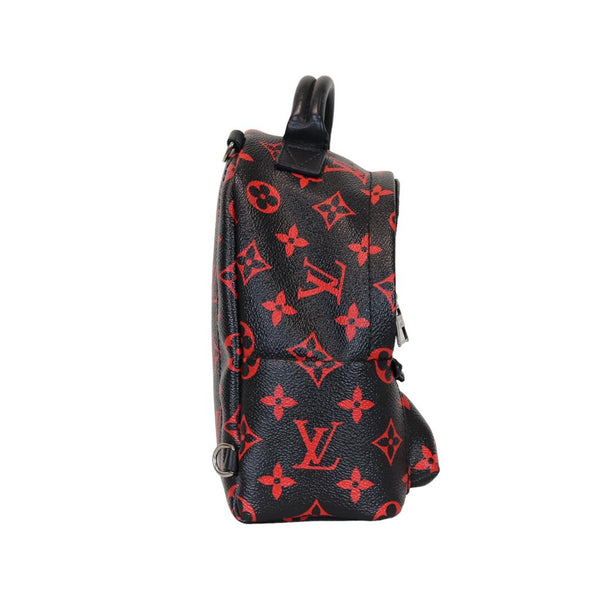 Louis Vuitton Backpack Palm Springs Monogram Infrarouge PM Black/Red in  Canvas/Leather with Silver-tone - US