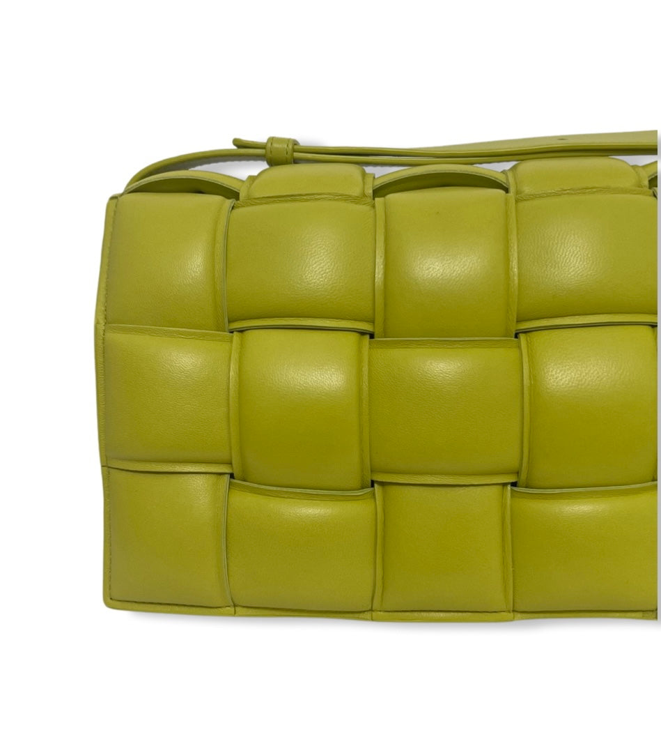 Bottega Veneta Padded Cassette Bag, Kiwi Supple Lambskin, Gold-tone Hardware