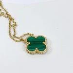 Load image into Gallery viewer, Van Cleef and Arpels Vintage Alhambra 1 Motif Pendant and Necklace - Vca
