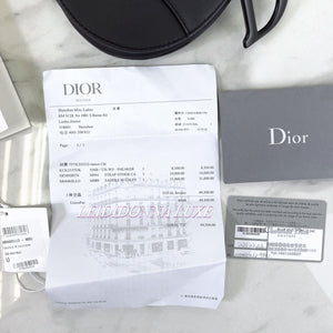 DIOR 马鞍中号黑色