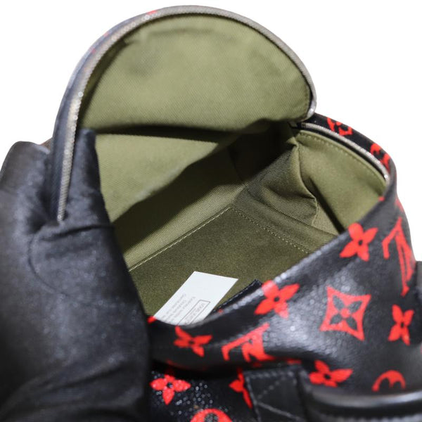 louis vuitton backpack red inside