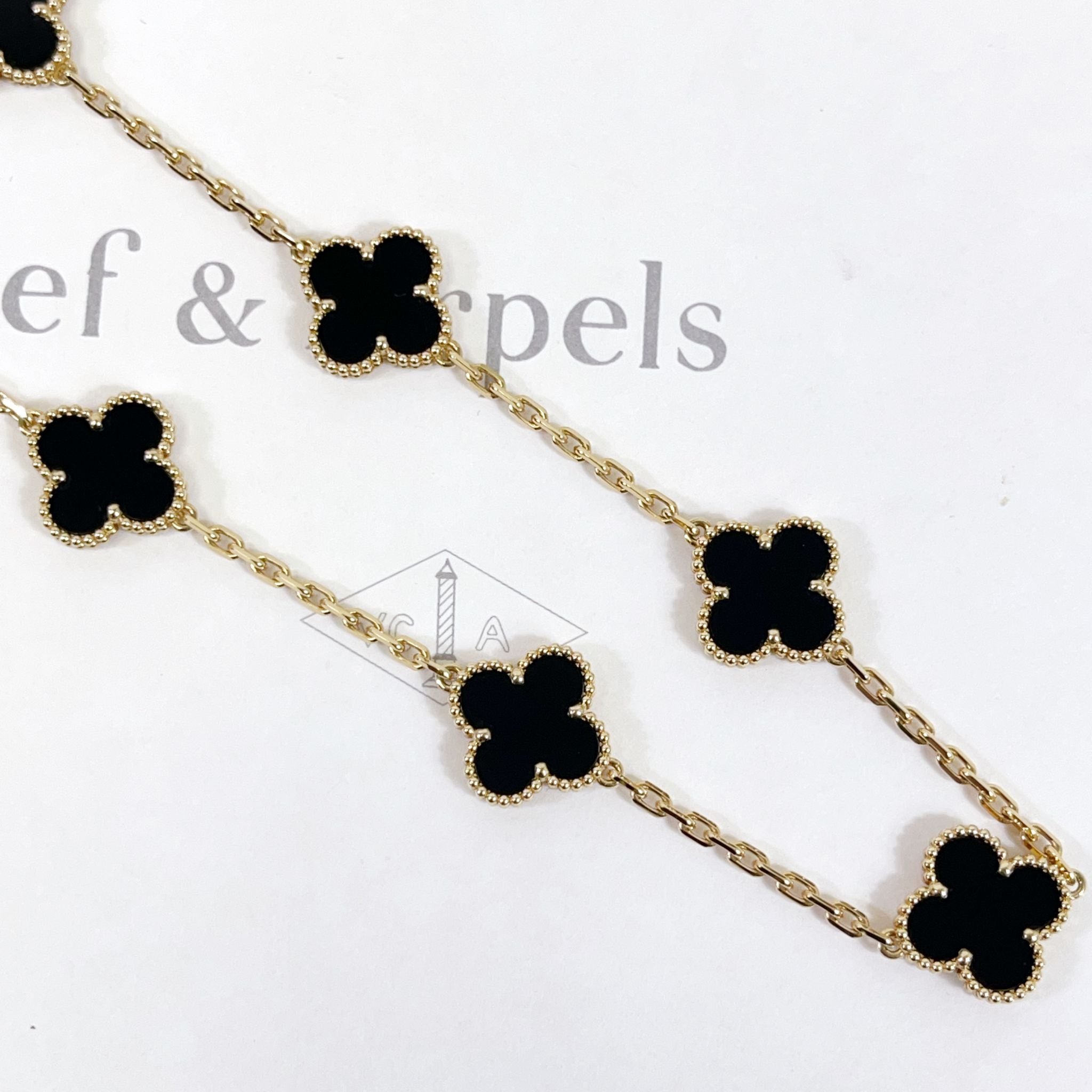 Van Cleef and Arpels Vintage Alhambra 10 Motifs Necklace