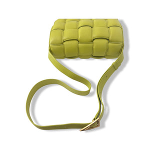 Bottega Veneta Padded Cassette Bag, Kiwi Supple Lambskin, Gold-tone Hardware