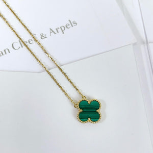 Van Cleef and Arpels Vintage Alhambra 1 Motif Pendant and Necklace - Vca