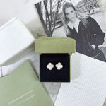 Load image into Gallery viewer, Van Cleef and Arpels Vintage Alhambra Earrings VCA
