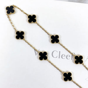 Van Cleef and Arpels Vintage Alhambra 10 Motifs Necklace