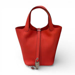 Load image into Gallery viewer, Hermès Picotin Lock 18 Mini – Rose Texas Clemence Leather, Palladium Hardware

