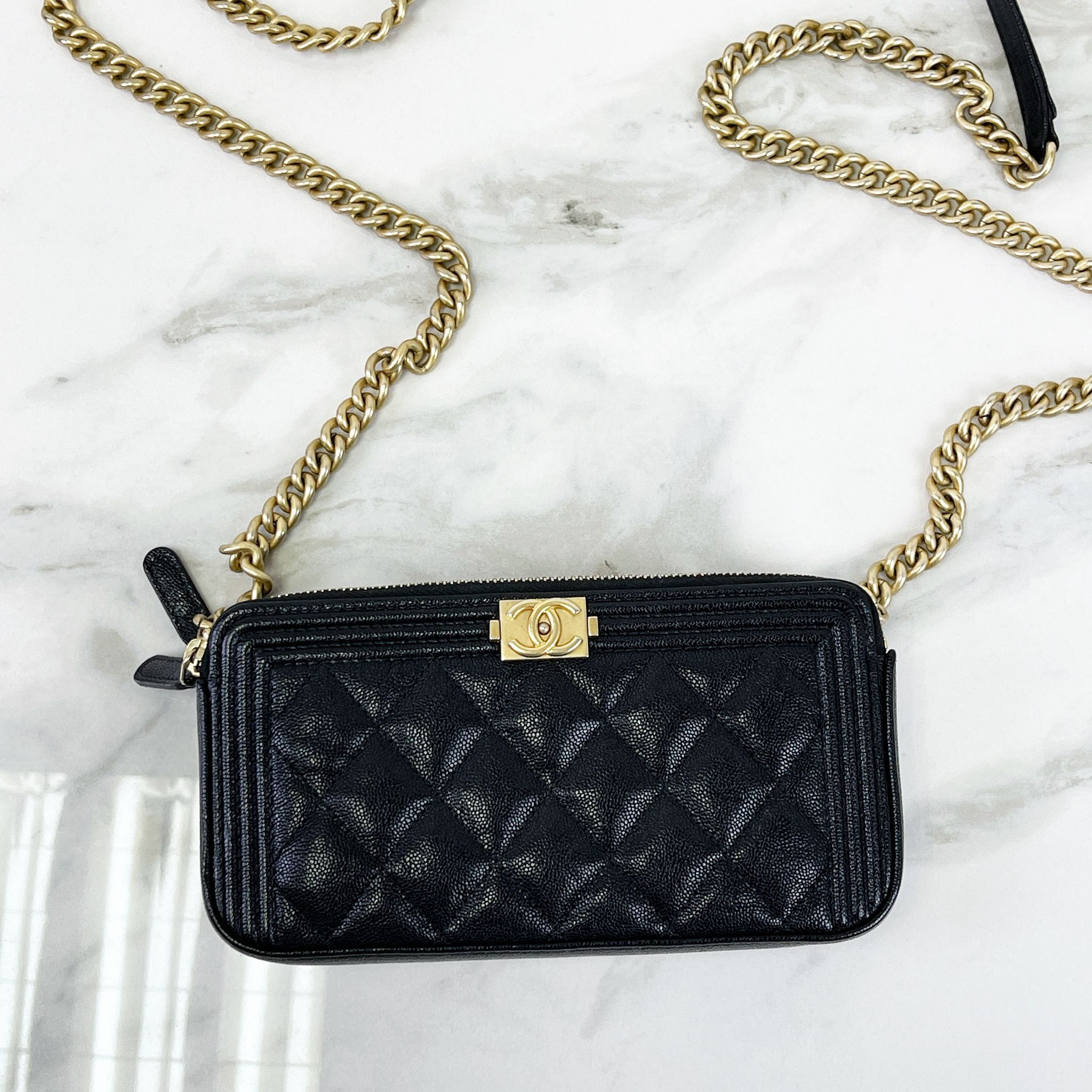 Chanel LeBoy Clutch on Chain