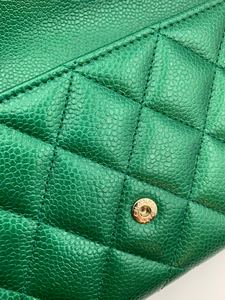 Chanel Wallet 18S Emerald Green