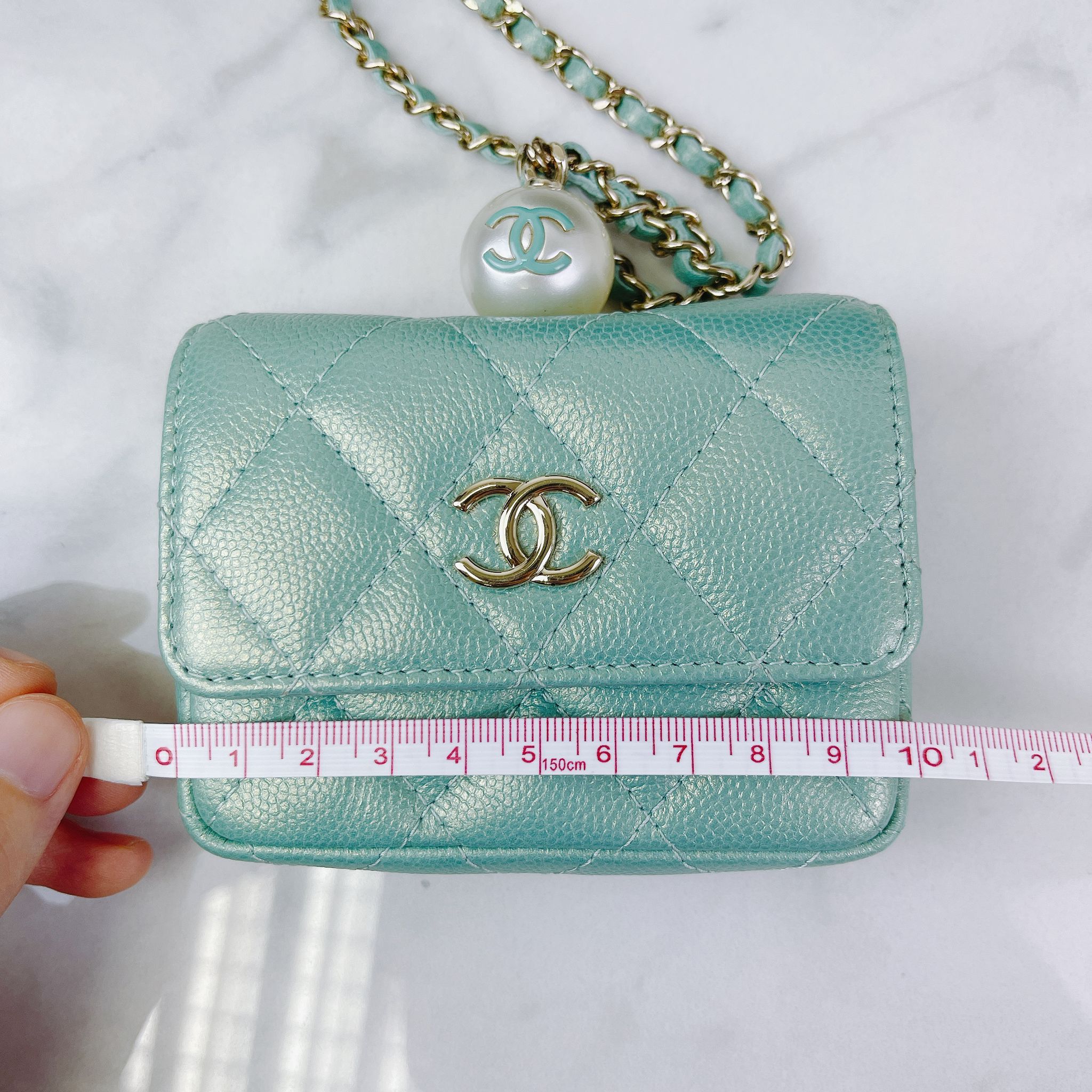 Chanel Pearl Card Wallet on Chain