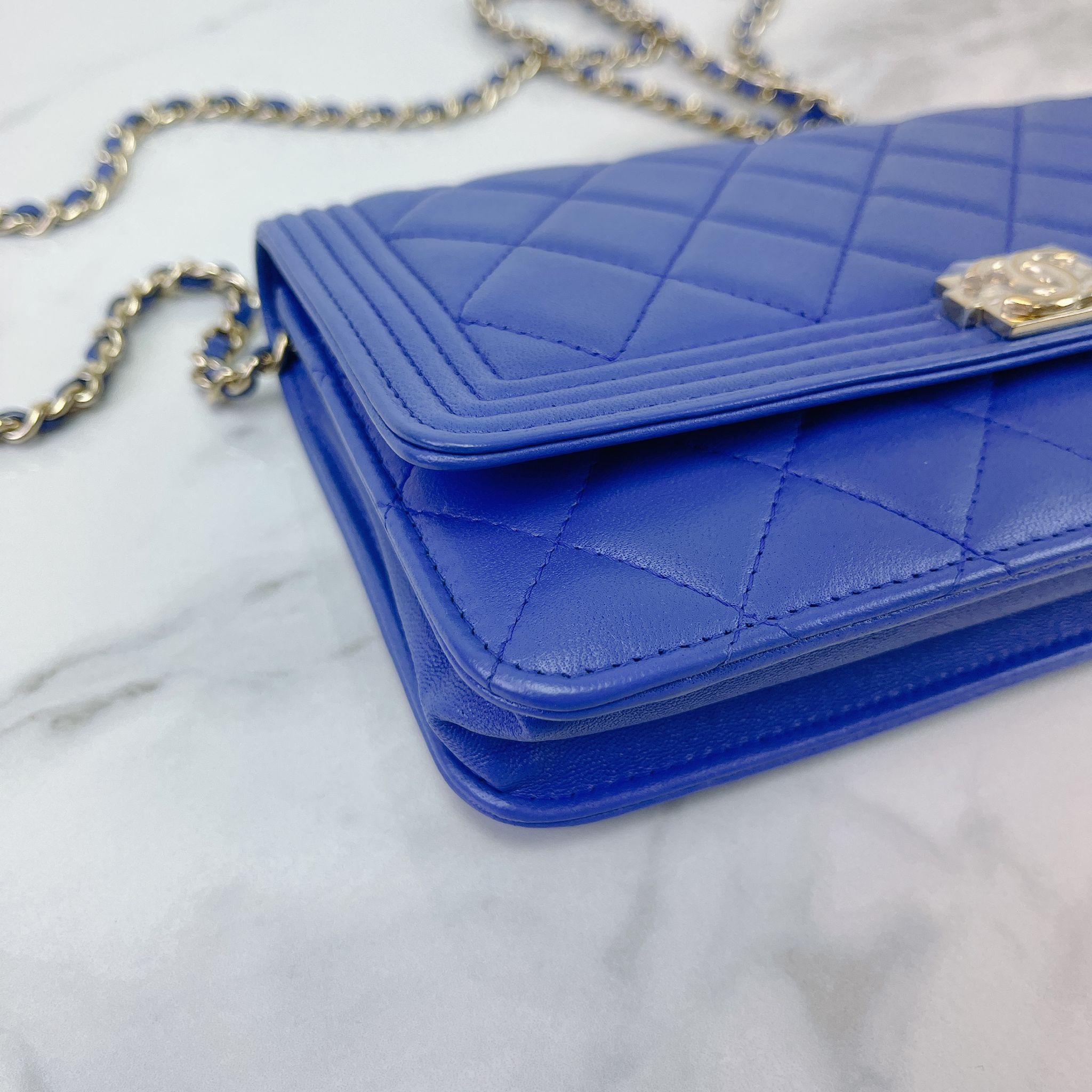 Chanel LeBoy Wallet on Chain