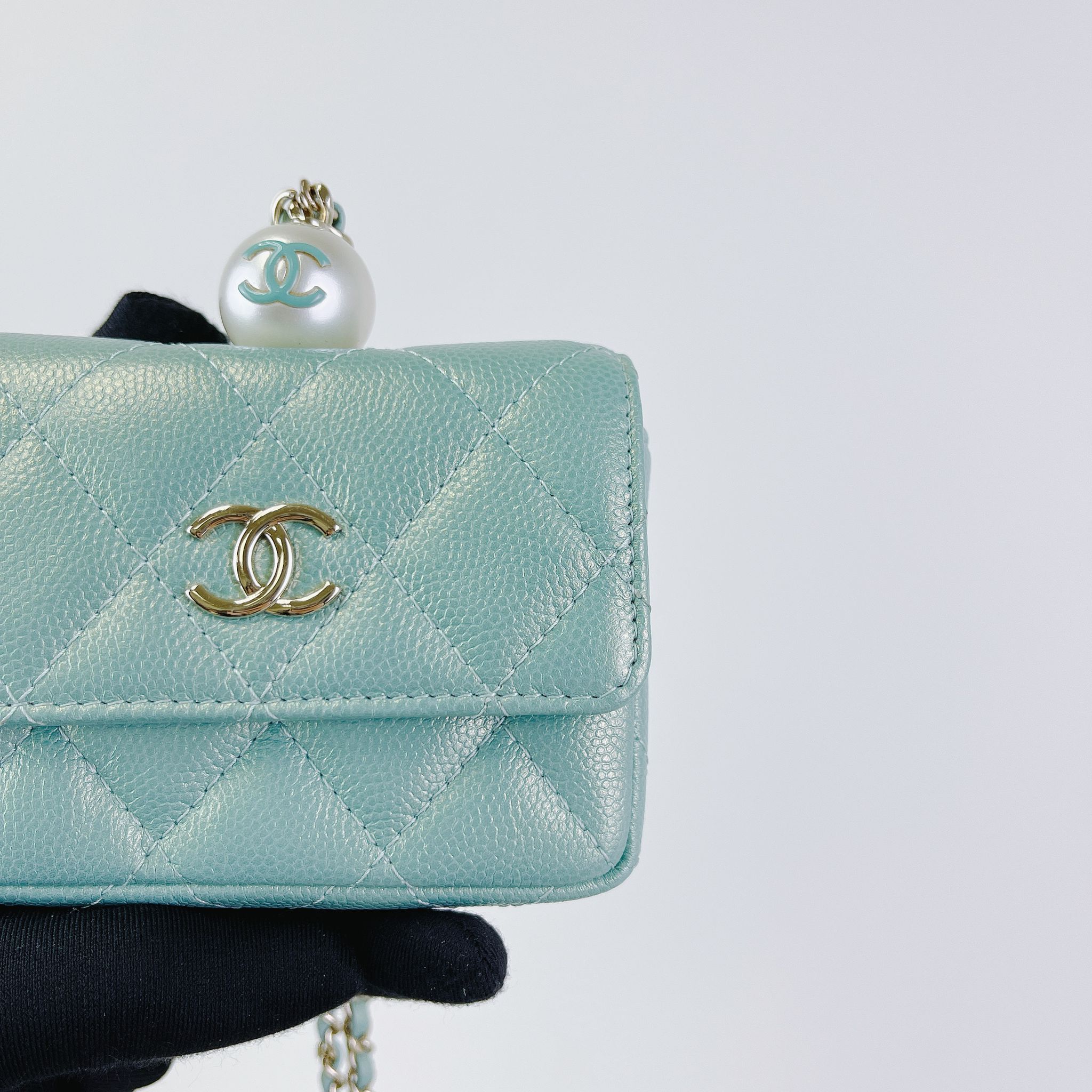 Chanel Pearl Card Wallet on Chain