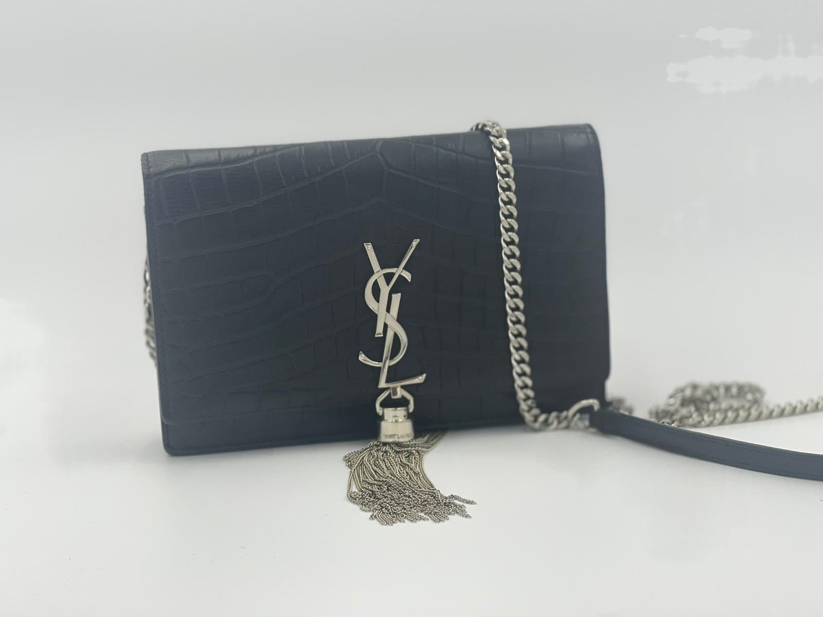 Saint Laurent Monogram Wallet on Chain