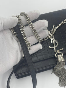 Saint Laurent Monogram Wallet on Chain