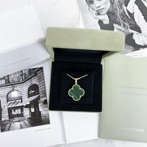 Van Cleef and Arpels Magic Alhambra 1 Motif Pendant and Necklace- Vca