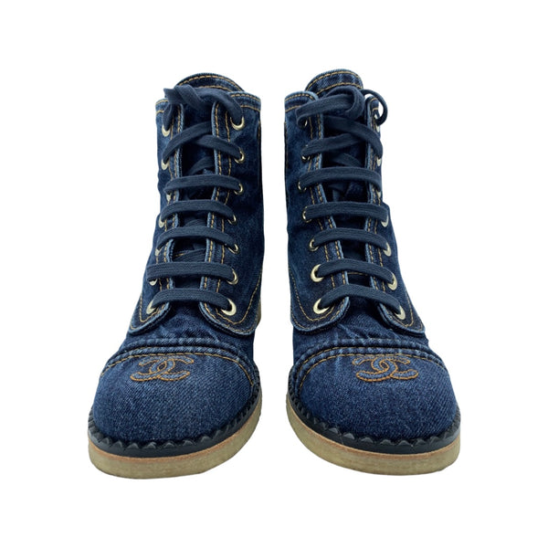 Chanel Denim Boots - ShopperBoard