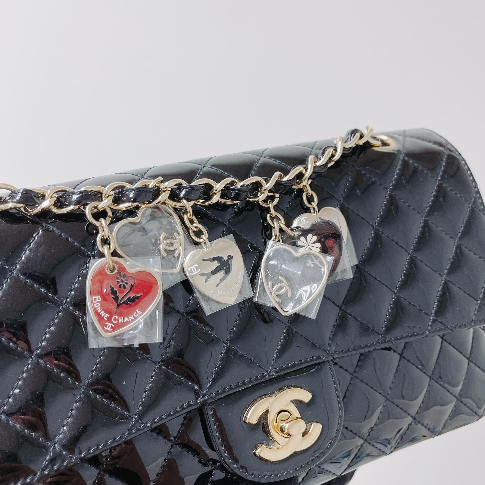 Chanel Valentine Charms Medium Flap